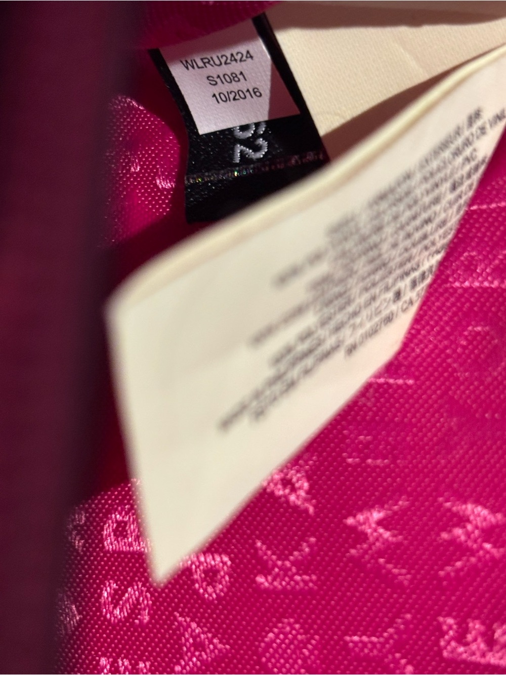 kate spade Black White Monogram Heart Pattern Zip Wallet Clutch Stripe FLAWS - Picture 9 of 13